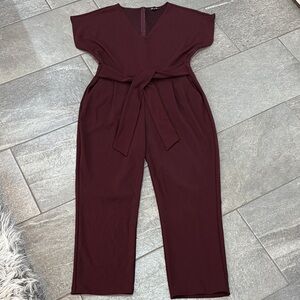 🍷🍇Express Deep Burgundy Jumpsuit🍇🍷